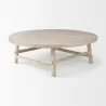 Mercana Rosie 48.0L x 48.0W x 16.0H Round Blonde Wood Coffee Table - Mercana Rosie 48.0L x 48.0W x 16.0H Round Blonde Wood Coffee Table