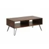 Crawford and Burke Carlow Dark Brown Coffee Table, Side Angle - Crawford and Burke Carlow Dark Brown Coffee Table, Side Angle