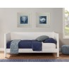 Alpine Furniture Flynn Mid Century Modern Twin Size Day Bed in White - Lifestyle