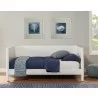 Alpine Furniture Flynn Mid Century Modern Twin Size Day Bed in White - Lifestyle - Alpine Furniture Flynn Mid Century Modern Twin Size Day Bed in White - Lifestyle