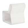 Sunpan Odyssey Lounge Chair White - Back Side Angle
