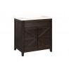 Crawford and Burke Cartaxo 31" Dark Brown Bathroom Vanity, Front Angle