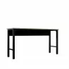 Manhattan Comfort Fortress 72.4" Natural Wood and Steel Garage Table in Charcoal Grey - Manhattan Comfort Fortress 72.4" Natural Wood and Steel Garage Table in Charcoal Grey