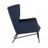 Sunpan Kasen Lounge Chair Belfast Heather Navy - Side Angle