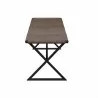 Sunpan Elon Bench - Vintage Cognac Leather - Side Angle - Sunpan Elon Bench - Vintage Cognac Leather - Side Angle