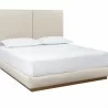 Sunpan Jenkins Bed King in Dazzle Cream - Front Side Angle - Sunpan Jenkins Bed King in Dazzle Cream - Front Side Angle