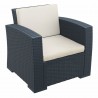 Compamia Monaco Resin Patio Seating 4 piece with Cushion - Club Chair