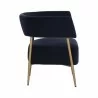 Sunpan Maestro Lounge Chair Danny Navy - Side Angle - Sunpan Maestro Lounge Chair Danny Navy - Side Angle