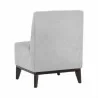 Sunpan Kosovo Modular Banquette - Single Seat in Polo Club Stone - Back Side Angle - Sunpan Kosovo Modular Banquette - Single Seat in Polo Club Stone - Back Side Angle