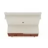 Manhattan Comfort Tribeca 53.94 Mid-Century Modern TV Stand and Panel with Media and Display Shelves in Off White and Terra Orange Pink Top - Manhattan Comfort Tribeca 53.94 Mid-Century Modern TV Stand and Panel with Media and Display Shelves in Off White and Terra Orange Pink Top