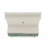 Manhattan Comfort Tribeca 53.94 Mid-Century Modern TV Stand and Panel with Media and Display Shelves in Off White and Green Mint Top - Manhattan Comfort Tribeca 53.94 Mid-Century Modern TV Stand and Panel with Media and Display Shelves in Off White and Green Mint Top