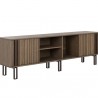 Sunpan Sherway Media Console and Cabinet - Front Side Angle