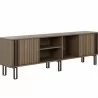 Sunpan Sherway Media Console and Cabinet - Front Side Angle - Sunpan Sherway Media Console and Cabinet - Front Side Angle