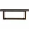 Sunpan Disera Dining Table 96'' in Dark Brown - Front Angle - Sunpan Disera Dining Table 96'' in Dark Brown - Front Angle