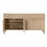 Essentials For Living Highland Media Sideboard - Front Angle, Side Opened - Essentials For Living Highland Media Sideboard - Front Angle, Side Opened