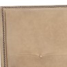 Sunpan Florenzi Lounge Chair - Latte Leather - Closeup Top Angle