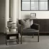 Mercana Samson 15.7L x 15.7W x 21.3H Side Table Matte Black Metal and Glass 5 - Mercana Samson 15.7L x 15.7W x 21.3H Side Table Matte Black Metal and Glass 5