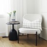 Mercana Talulla 16.5L x 16.5W x 19.7H Matte Black Metal Accent Table