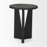 Mercana Mattius Black Wood Accent Table 3