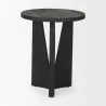 Mercana Mattius Black Wood Accent Table 3 - Mercana Mattius Black Wood Accent Table 3