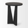 Mercana Mattius Black Wood Accent Table 4