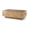 Mercana Hayden Light Brown Wood Rectangular Coffee Table 2