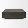 Mercana Hayden Dark Brown Wood Square Coffee Table