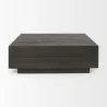 Mercana Hayden Dark Brown Wood Square Coffee Table - Mercana Hayden Dark Brown Wood Square Coffee Table