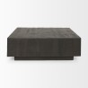 Mercana Hayden Dark Brown Wood Square Coffee Table Front