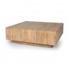 Mercana Hayden  Light Brown Wood Square Coffee Table 