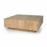 Mercana Hayden  Light Brown Wood Square Coffee Table  - Mercana Hayden  Light Brown Wood Square Coffee Table 