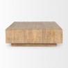Mercana Hayden Light Brown Wood Square Coffee Table Front