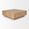 Mercana Hayden Light Brown Wood Square Coffee Table 