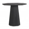 Mercana Maxine Hexagonal Black Wood Foyer Table