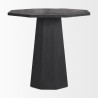 Mercana Maxine Hexagonal Black Wood Foyer Table 2