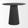 Mercana Maxine Hexagonal Black Wood Foyer Table