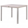 Oslo Grey Rattan Dinning Table With Aluminum Tube - Angled