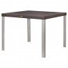 Oslo Brown Rattan Dinning Table With Aluminum Tube - Angled