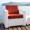Lagoon Magnolia Rattan Club Chair - Lifestyle 1