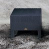 Magnolia Black Rattan Side Table - Lifestyle 2