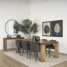Mercana Shannon Dining Chair With Gray Fabric & Matte Black Metal - Mercana Shannon Dining Chair With Gray Fabric & Matte Black Metal