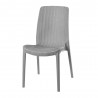 Rue Stack-able Rattan Dinning Chair - Grey - Front Angled