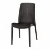 Rue Stack-able Rattan Dinning Chair - Brown - Front Angled - Rue Stack-able Rattan Dinning Chair - Brown - Front Angled