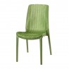 Rue Stack-able Rattan Dinning Chair - Pearl Green - Front Angled