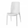 Rue Stack-able Rattan Dinning Chair - White - Front Angled - Rue Stack-able Rattan Dinning Chair - White - Front Angled