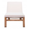 Zuo Modern Cozumel Lounge Chair Beige and Natural - Front