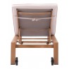 Zuo Modern Cozumel Lounge Chair Beige and Natural - Back View