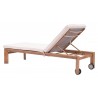 Zuo Modern Cozumel Lounge Chair Beige and Natural - Back Angled