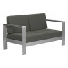 Zuo Modern Cosmopolitan Sofa in Dark Gray - Angled View