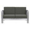 Zuo Modern Cosmopolitan Sofa in Dark Gray - Front
